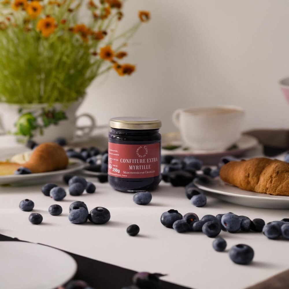 jar of extra wild blueberry jam