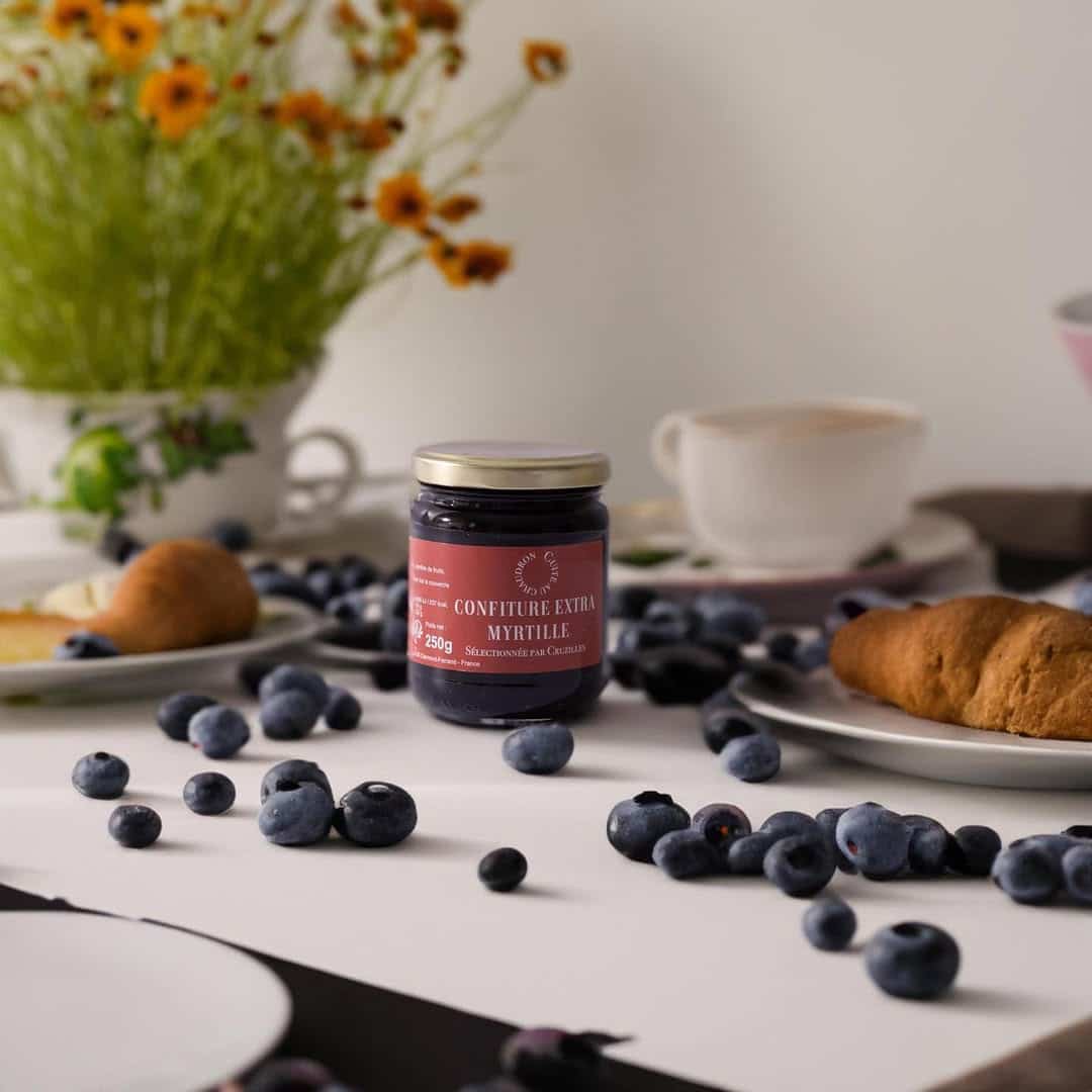pot confiture extra myrtilles sauvages
