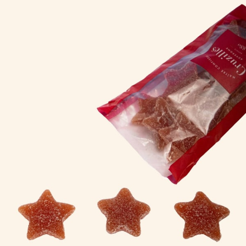 sachet de pâtes de fruits forme étoile