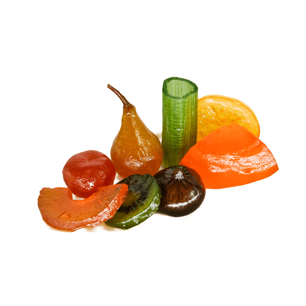 assortiment fruits confits égoutté cruzilles