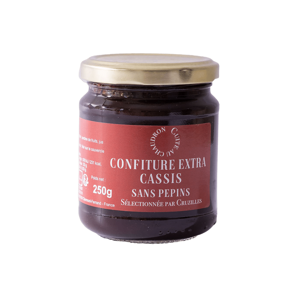pot confiture extra cassis sans pepins cruzilles