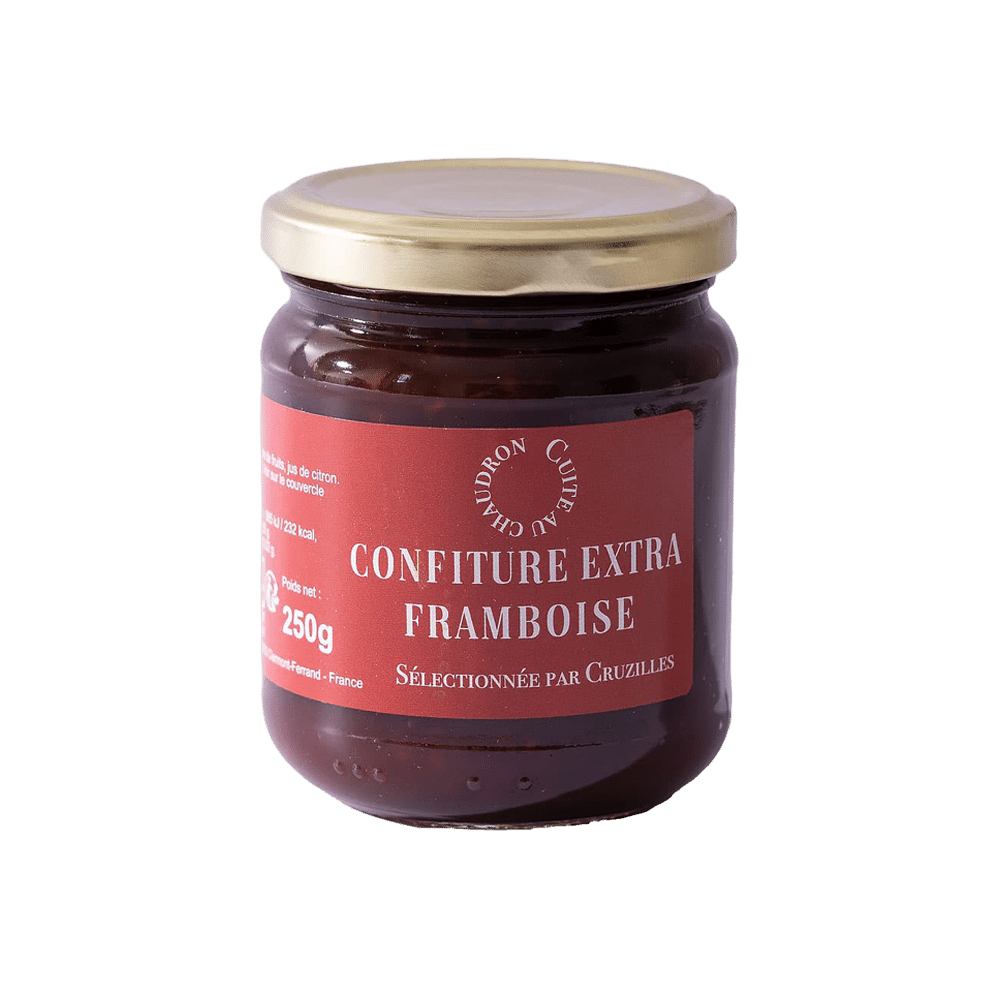 pot confiture extra framboise cruzilles
