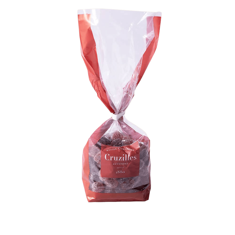 sachet de pates de fruits fraisettes framboisettes myrtillettes cruzilles