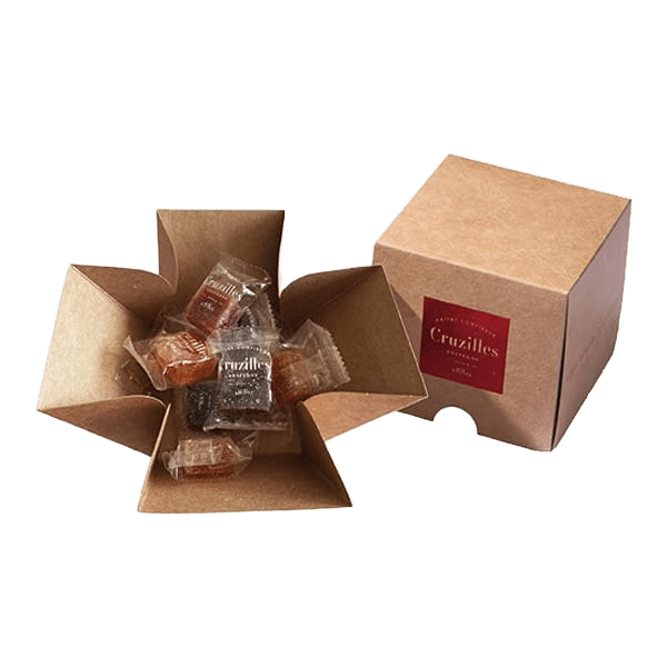 ecrin kraft pates de fruits forme paves classiques