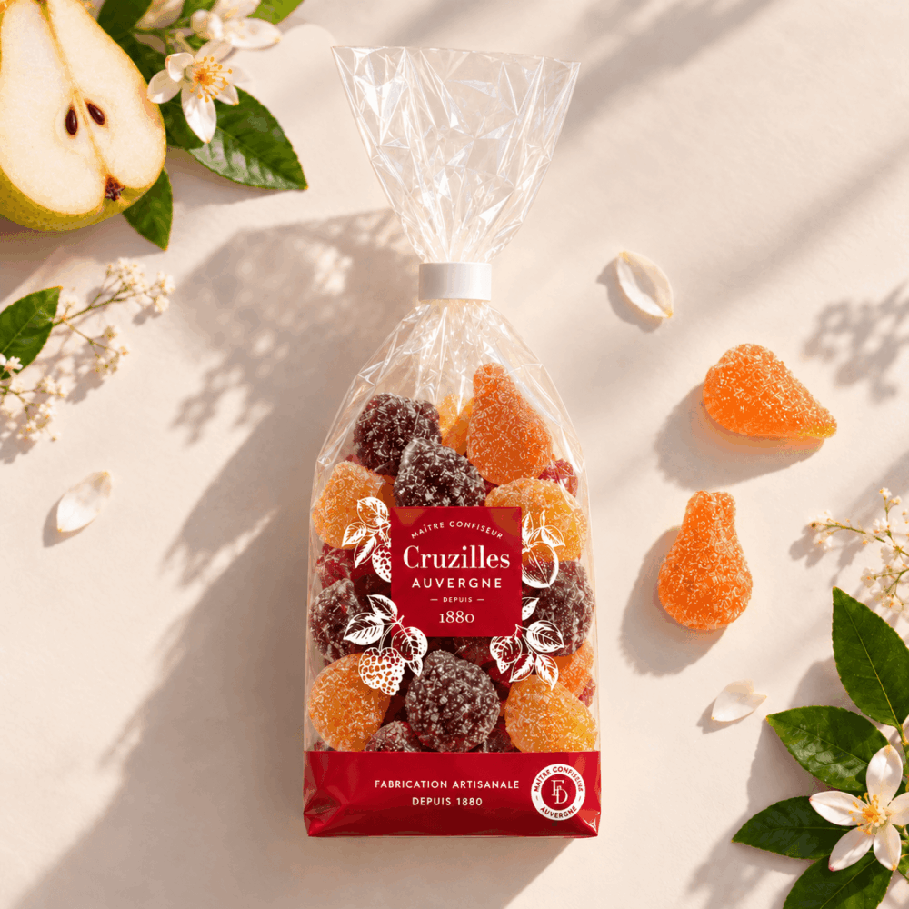 sachet pates fruits forme fruits