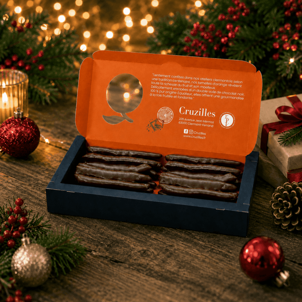 Chocolate Orangettes for the Christmas Table