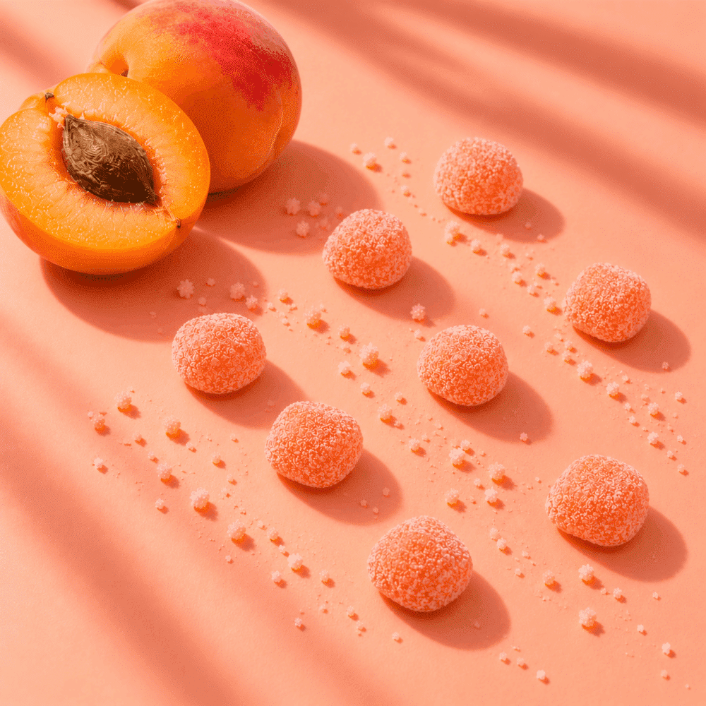 bonbons fruits cœur tendre abricot france